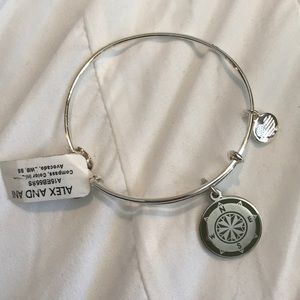 Silver Compass Alex & Ani Bracelet